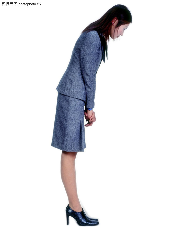 上班族0171-上班族图-人物图库-弯腰 迎接 客人