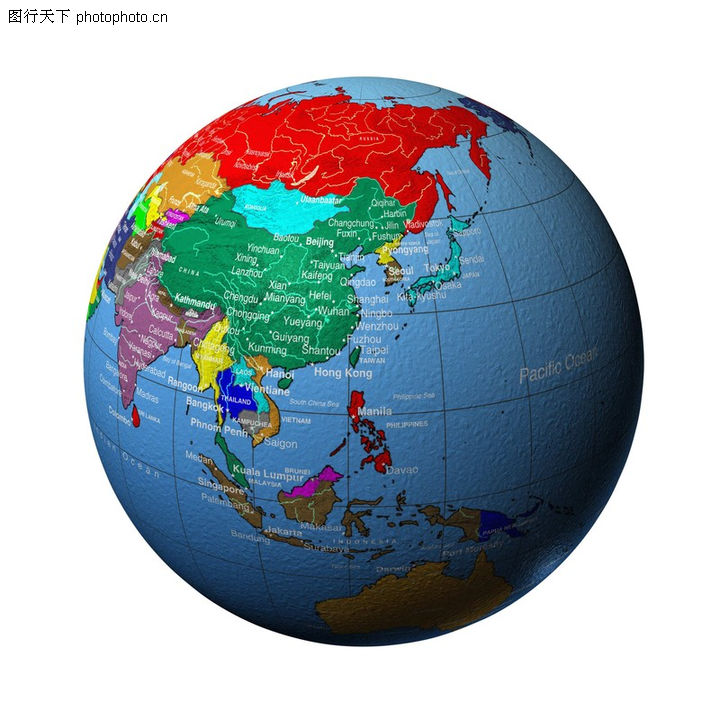 地球集锦0019-地球集锦图-科技图库-东半球 中