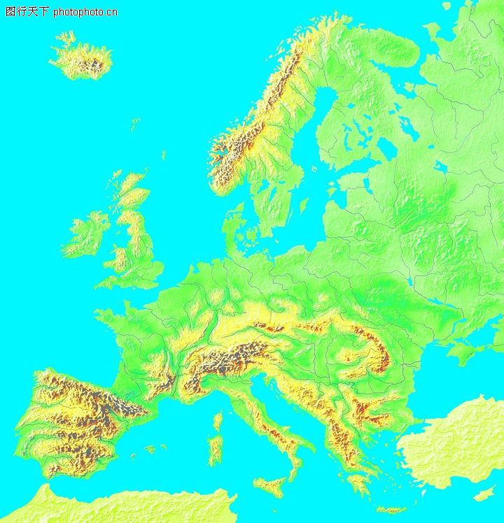 欧洲+欧洲地形