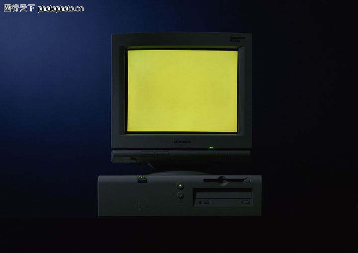 电脑通讯0001-电脑通讯图-科技图库-长方形 黄
