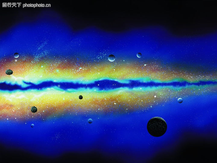 星球0051-星球图-科技图库-星云 缝隙 尘埃