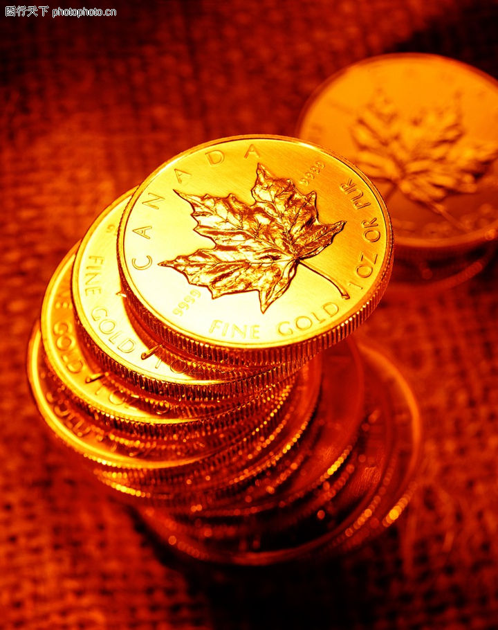 黄金货币0009-黄金货币图-金融图库-硬币 加拿