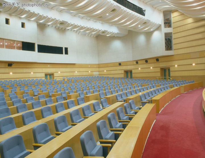 会议室0011-会议室图-装饰图库-长条桌 大会堂