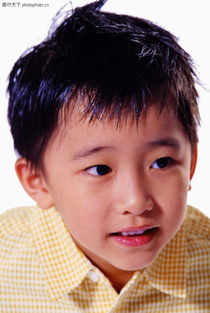 儿童表情0022-儿童表情图-人物图库-男孩头发