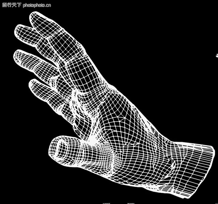 科技模型,科技,伸出手掌