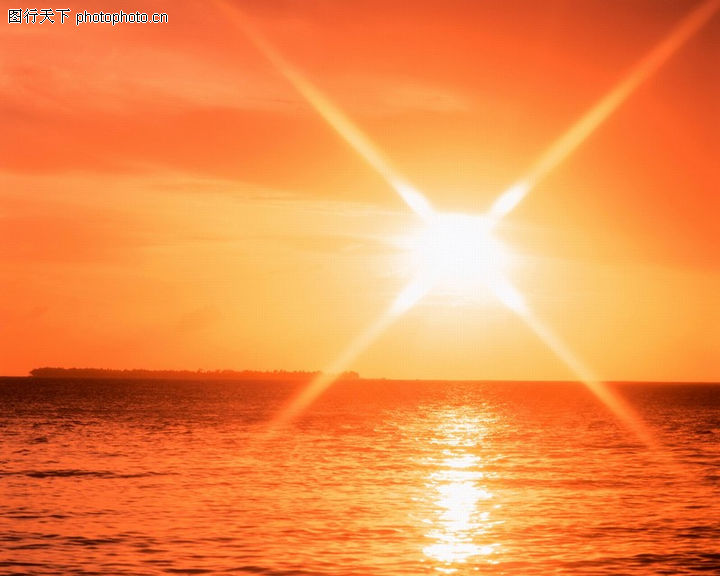 远方小岛+金光四射