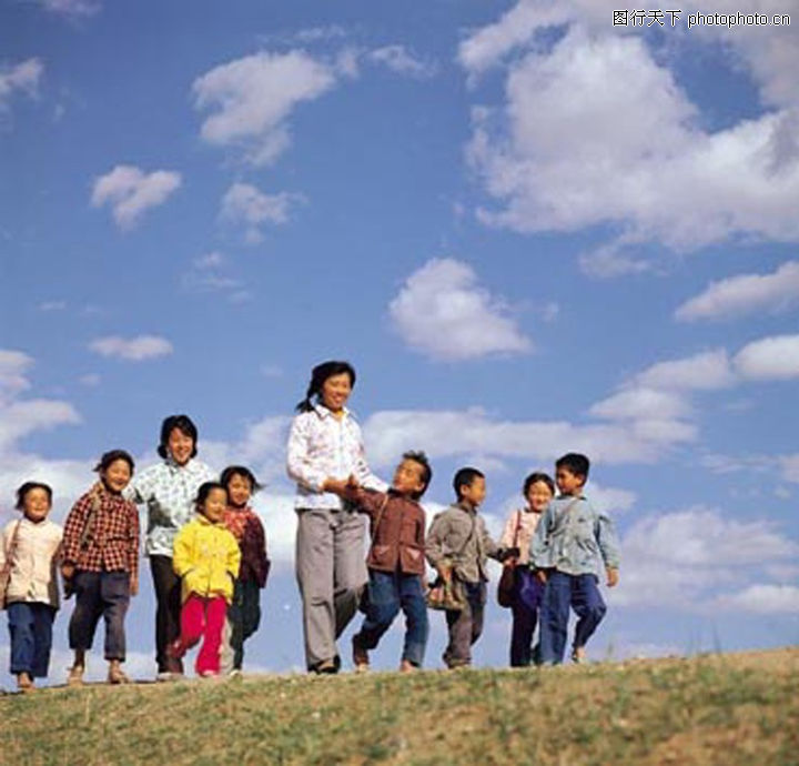 中国图片,上学路上