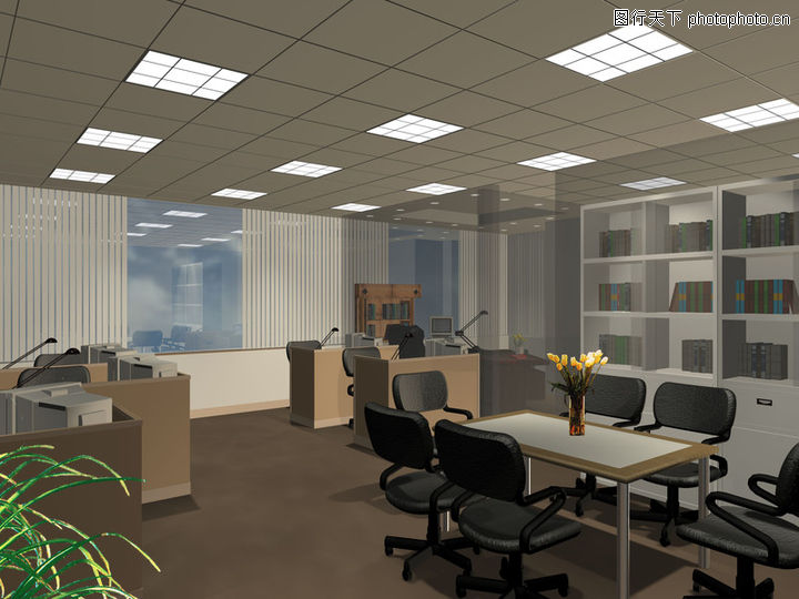 办公空间设计0002-办公空间设计图-家具装饰图