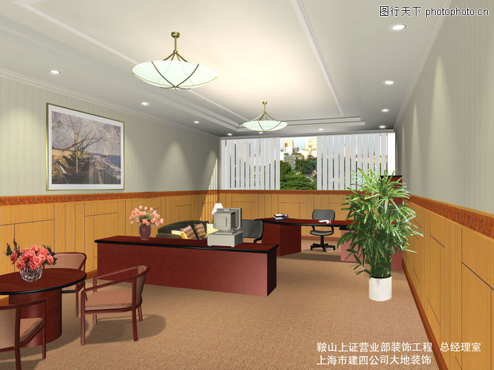 办公空间设计0005-办公空间设计图-家具装饰图