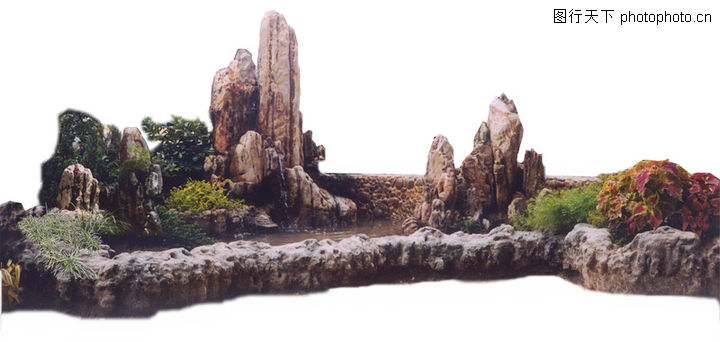 旧报纸假山制作图