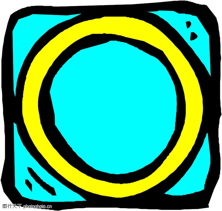 符号0064-符号图-标识图形图库-拼间圆圈