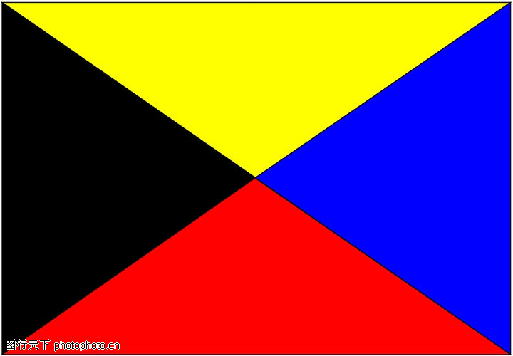 各种旗帜,名胜地理,几何图案