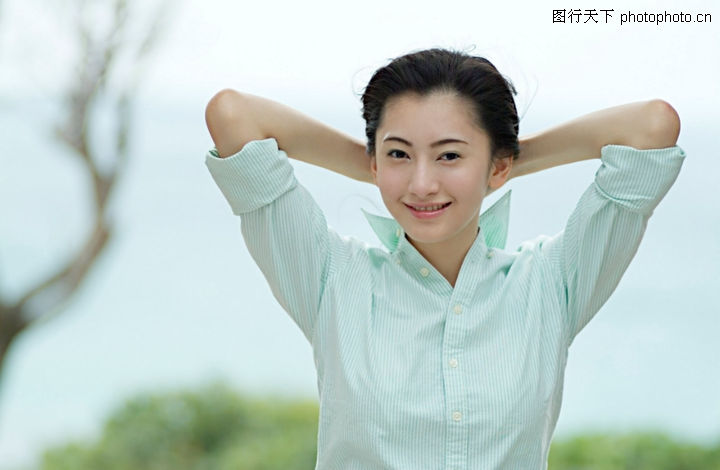 清秀佳人0152-清秀佳人图-人物图库-休闲 东方美女