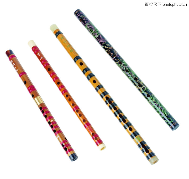 中式乐器0002-中式乐器图-艺术图库-竹笛 款式