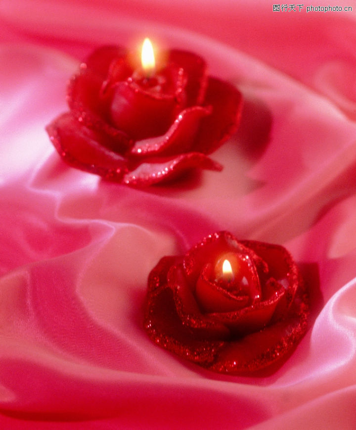 馨烛光图-生活方式图库-玫瑰 心声 爱情语言 蜡