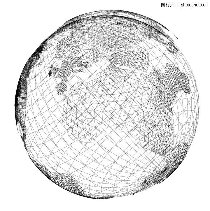 3D地球0100-3D地球图-未来科技图库-经度 维