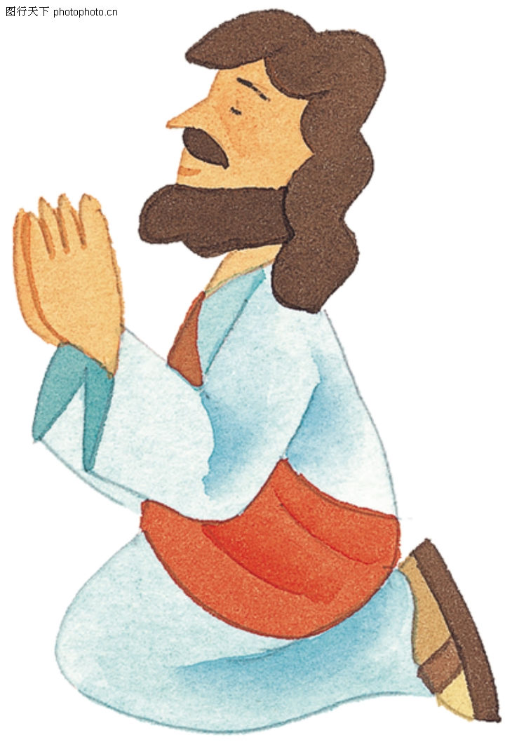 圣教0037-圣教图-标题插画图库-祈祷祷告祈求