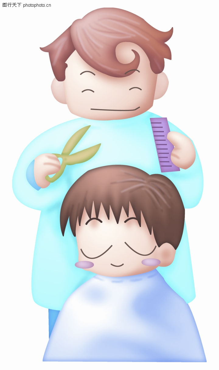 <em>理发师</em>卡通人物