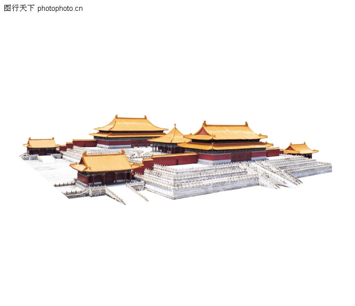 古代建筑0071-古代建筑图-建筑图库-故宫 模型