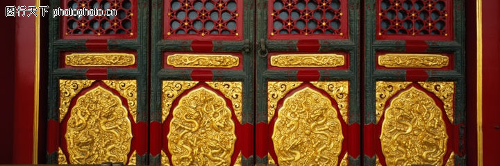 宫殿奇观,古代风景,木门图片