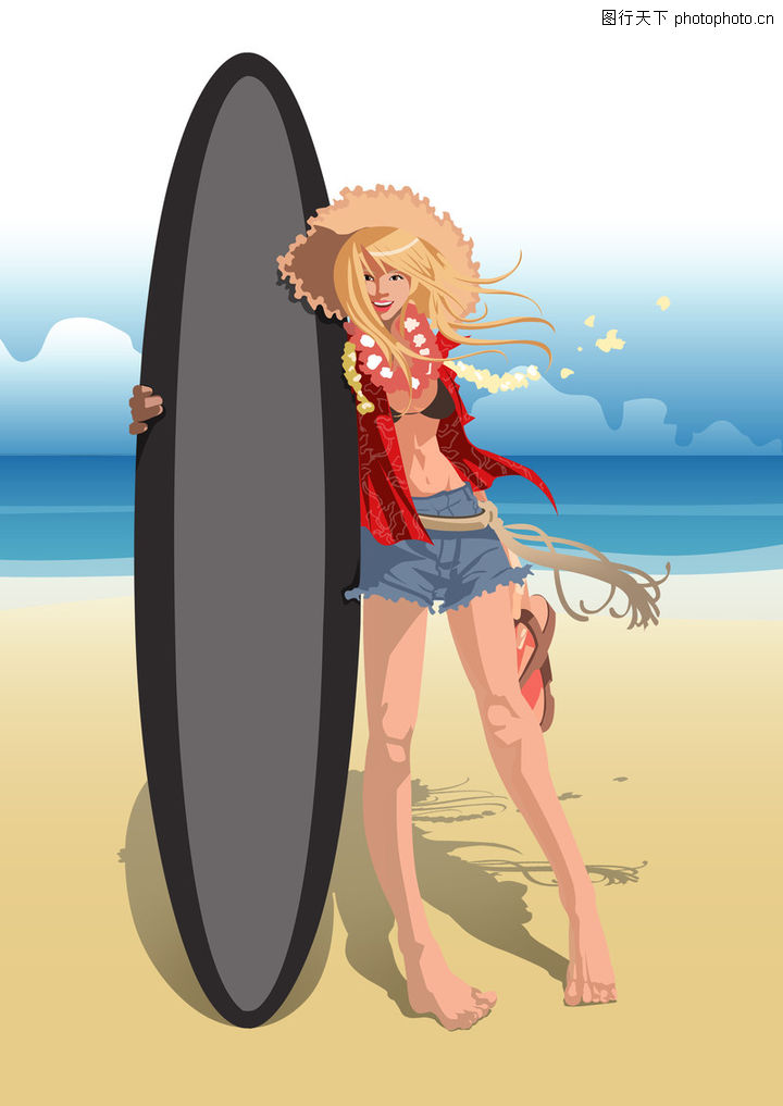 分层插画0007-分层插画图-卡通人物<em>图库</em>-<em>酷妹</em>