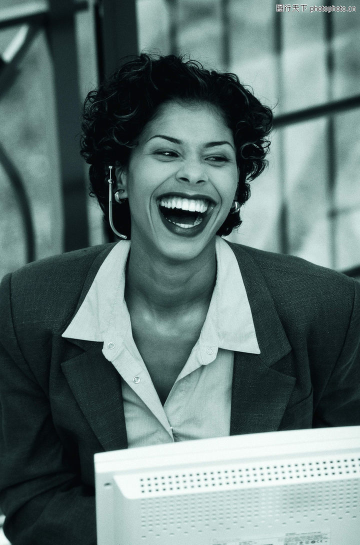 女企业家0003-女企业家图-商业图库-大笑 夸张