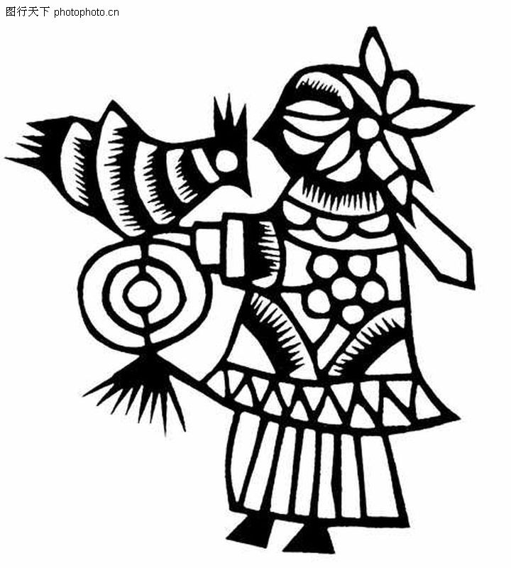 花纹简笔画民间