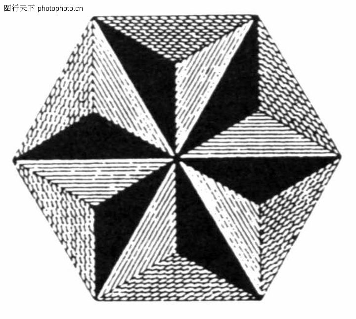 几何图形拼成的图案