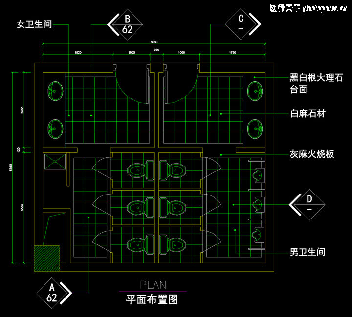 酒店公共卫生间平面图内容|酒店公共卫生间平面图 ...