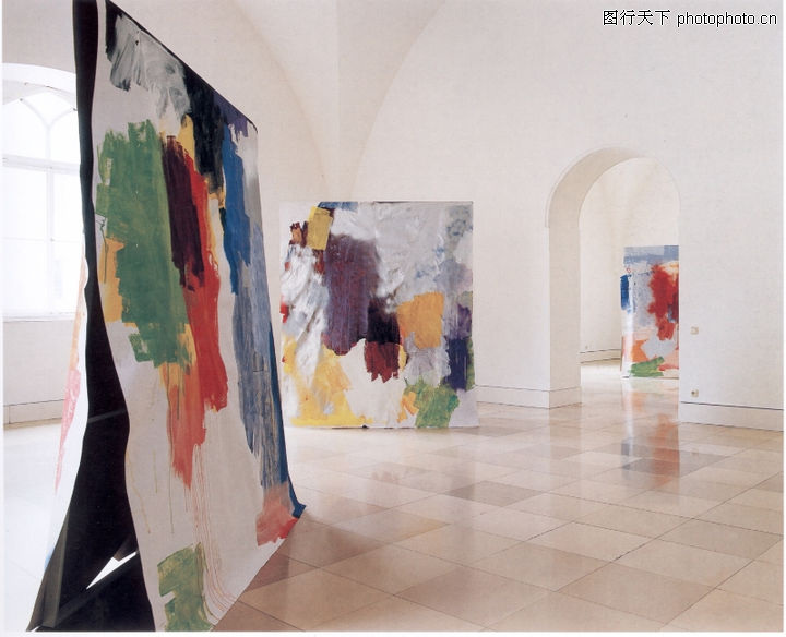 慕尼黑当代抽像画展,招贴画设计