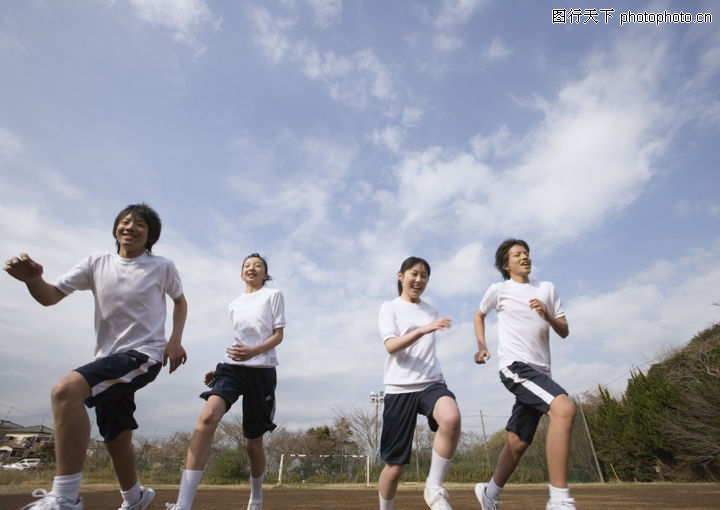 中学生0092-中学生图-人物图库-长跑 运动 锻炼