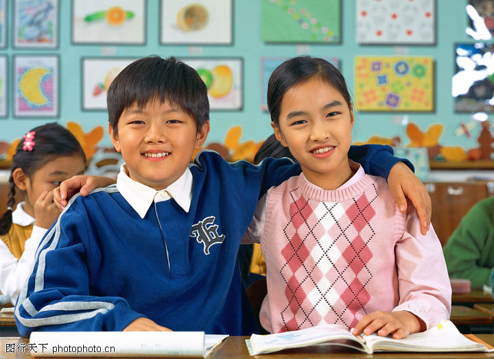 小学教育0073-小学教育图-人物图库-男女 学生