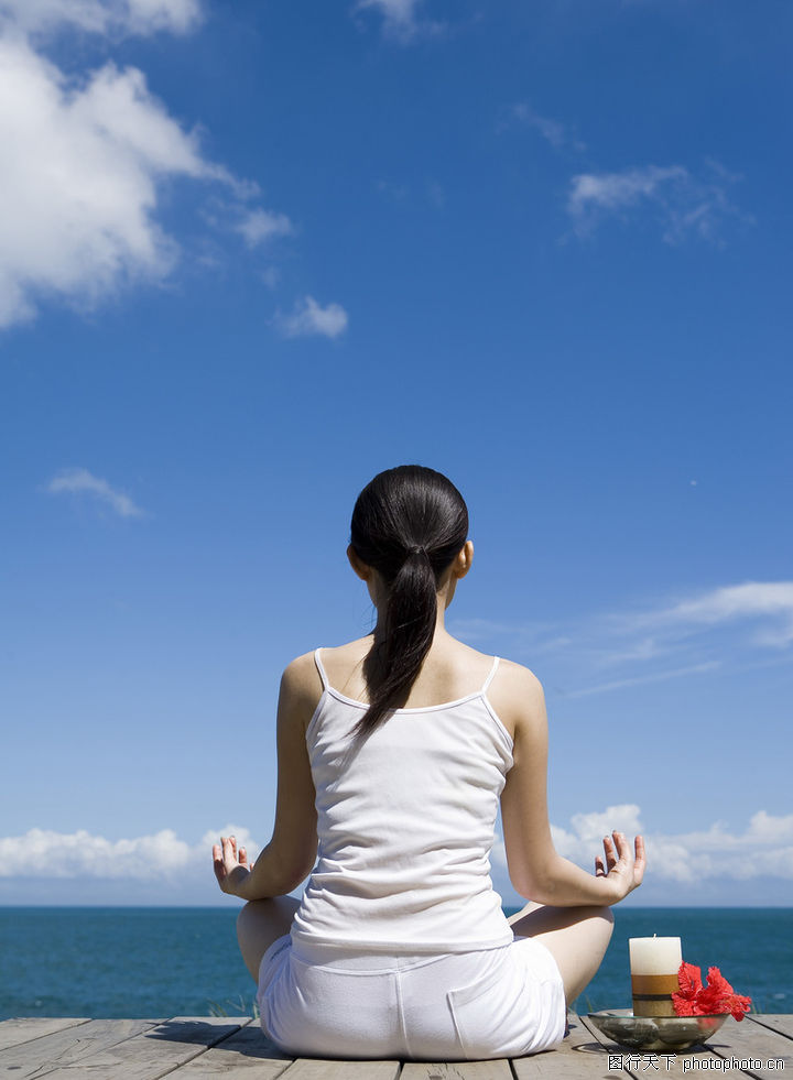 休闲,端坐+木板