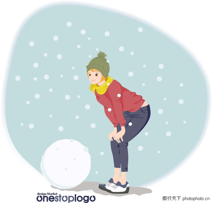 其他0015-其他图-节日喜庆图库-雪球 冬装 雪花