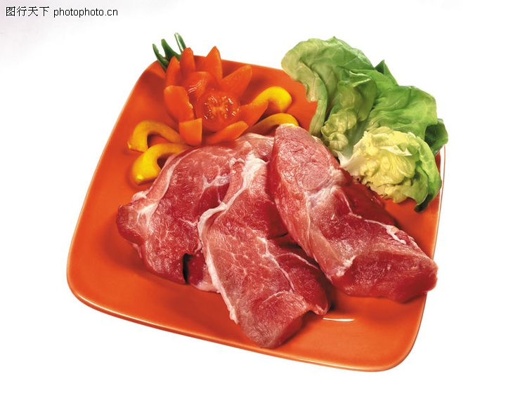 肉类特写0072-肉类特写图-水果食品图库-红碟