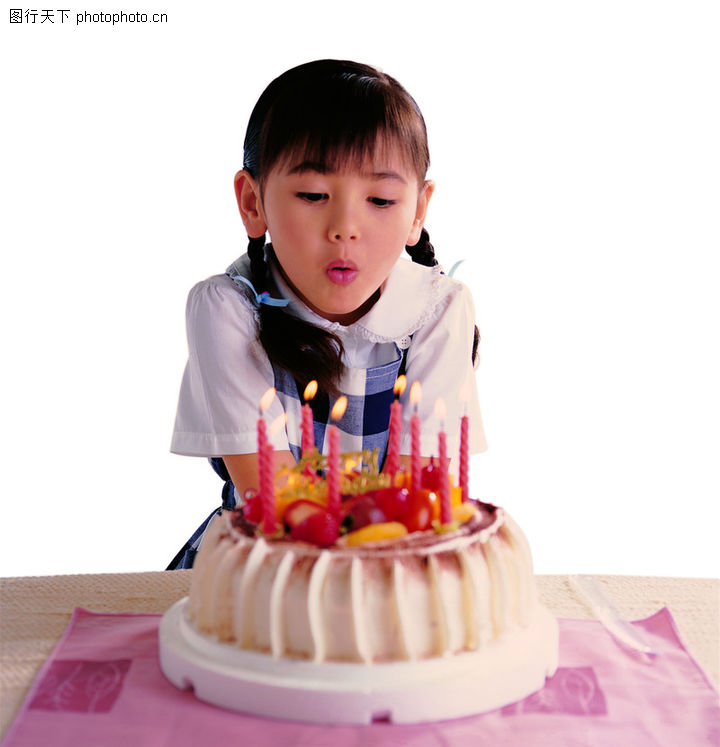 儿童,吹蜡烛