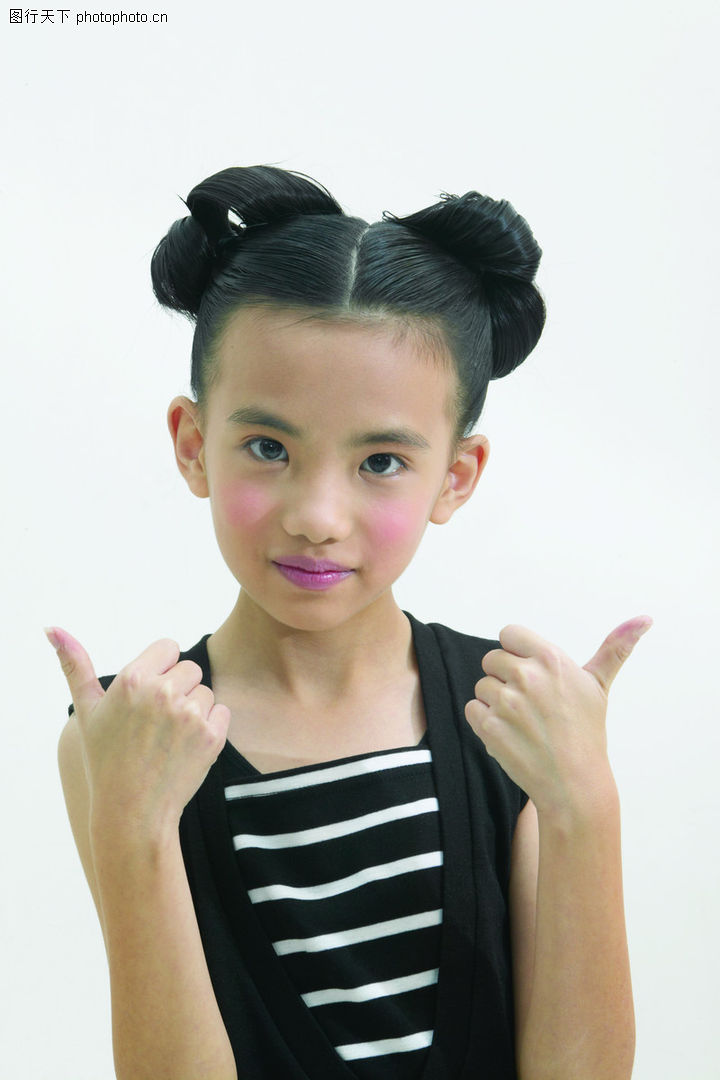 儿童,精致发型