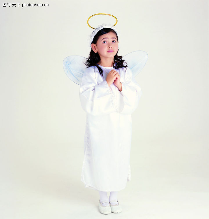 儿童表情,表情,祈祷+翅膀