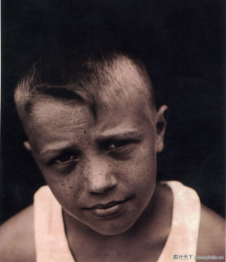 儿童图片0091-儿童图片图-人物图库-斑点 短发