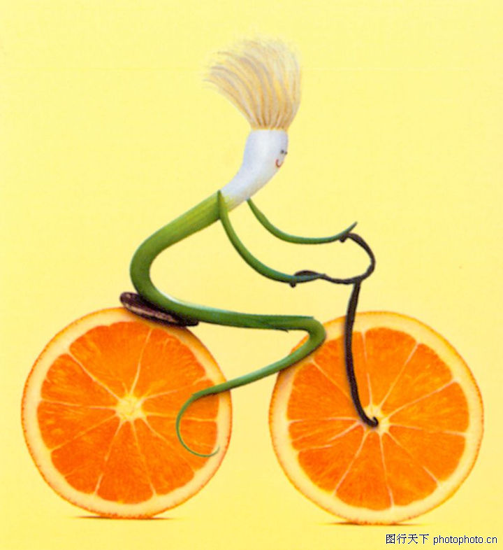 顶尖视觉创意,卡通+水果