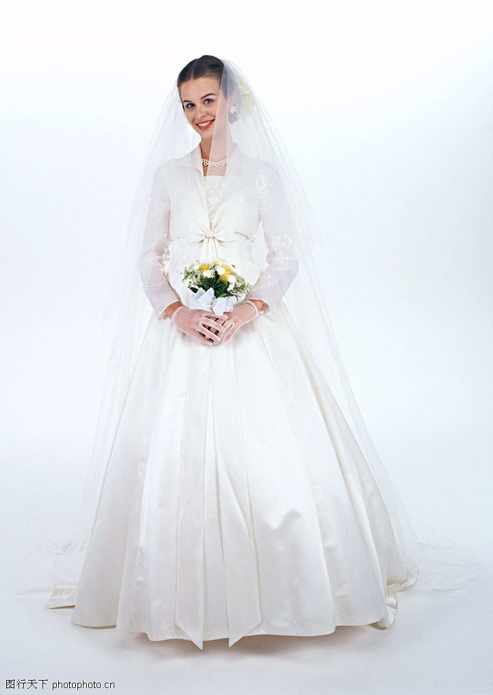 新娘白色婚纱_新娘白色婚纱礼服(3)