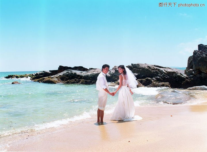 香港婚纱0020-香港婚纱图-婚纱写真图库-沙滩
