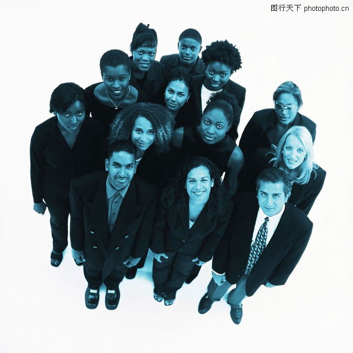 作伙伴0085-合作伙伴图-人物图库-一个团队 合