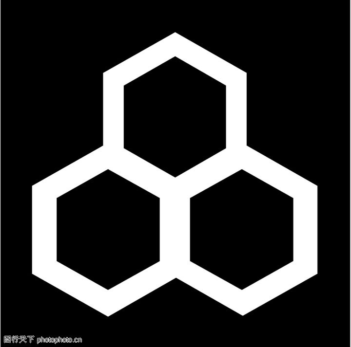 亚洲图案0044-亚洲图案图-标识图形图库-蜂巢图案