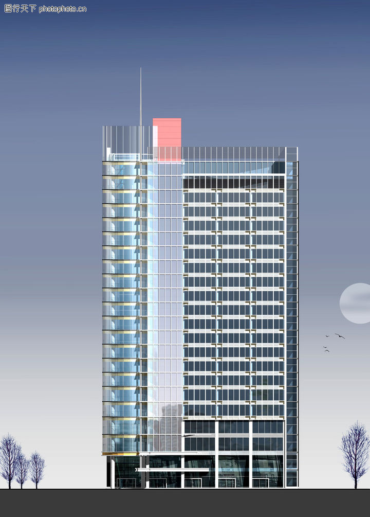 安徽合肥柏景湾大厦,国内建筑设计案例,安徽合肥柏景湾大厦0023